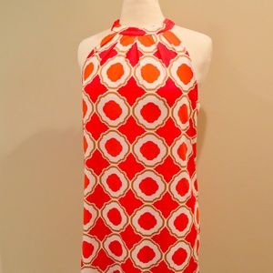 Mud Pie dress in orange, pink and dark gold Small